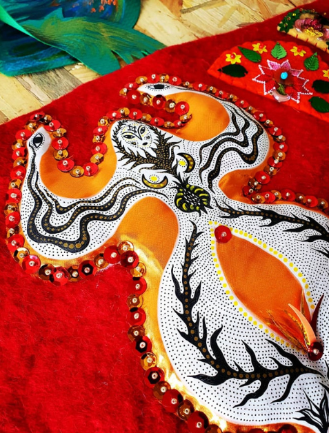 Installation textile